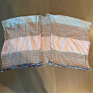 NWOT mixed woven pattern ruana